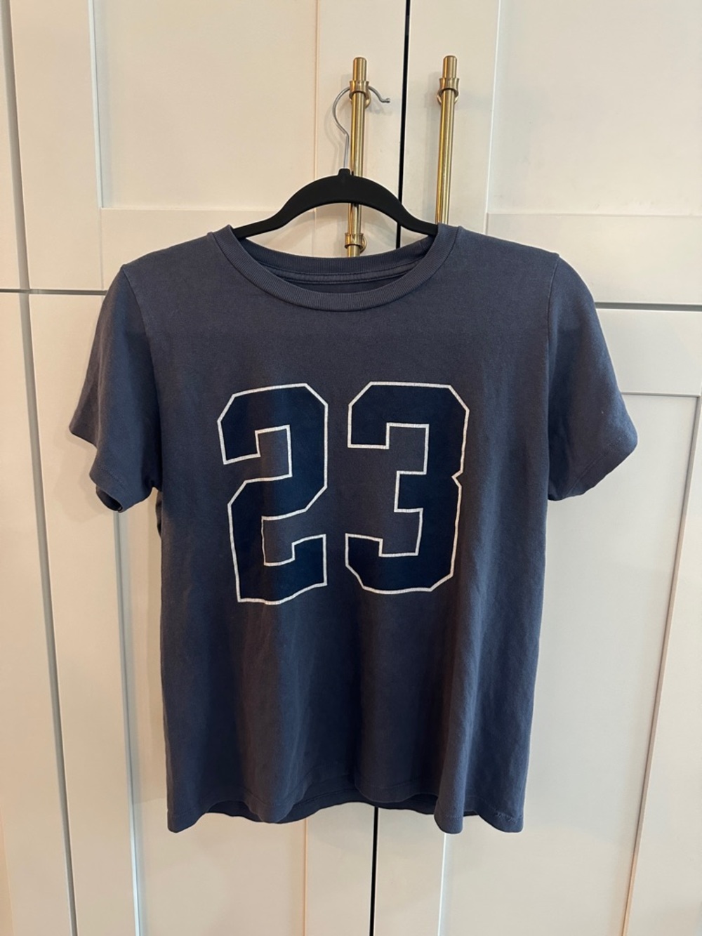 Brandy Melville Navy Blue '23' Short Sleeve Tee